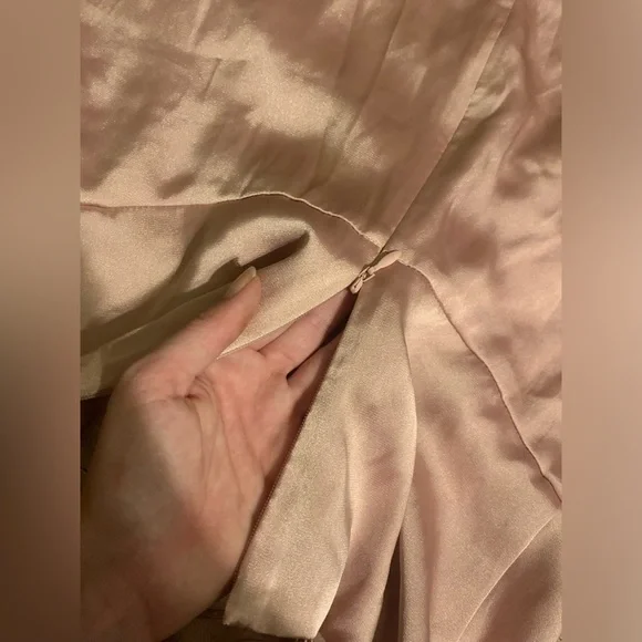 Express fairycore polyester pink cami blouse with open effect and straps - Picture 6 of 7